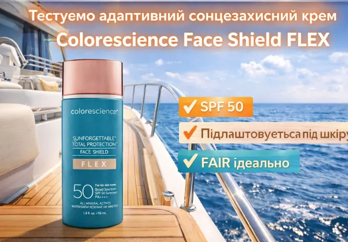 Тестируем солнцезащитный адаптивный крем Colorescience Face Shield Flex в цвете FAIR