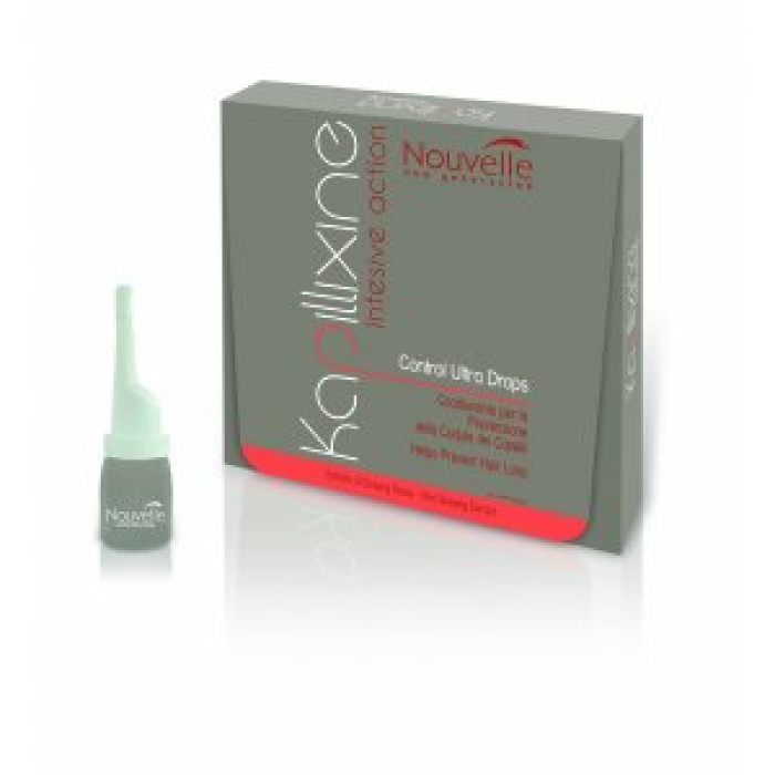Ампулы против выпадения волос с экстрактом красного женьшеня Nouvelle Kapillixine Ultra Drops 10 шт