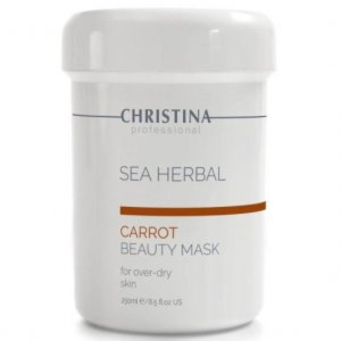 Морковная маска красоты для пересушенной кожи Christina Sea Herbal Beauty Mask Carrot