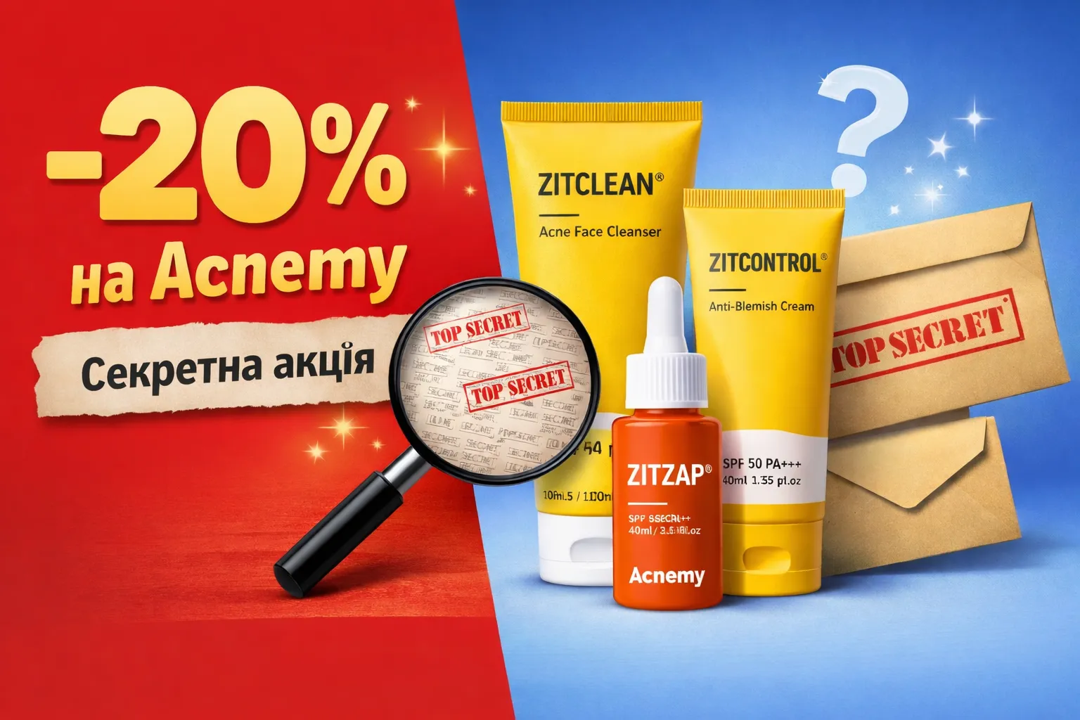 -20% на Acnemy. Секретна акція