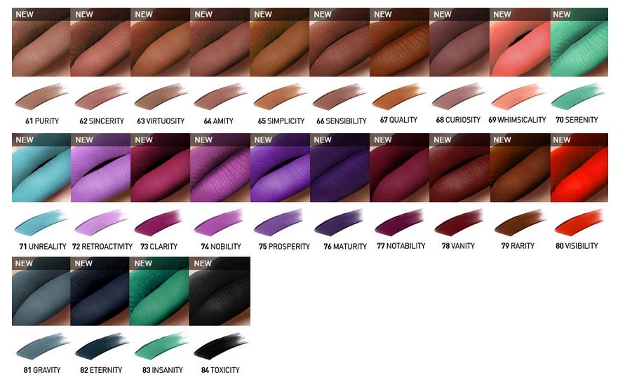 Палитра матового тинт-мусса для губ Cailyn Pure Lust Extreme Matte Tint Mousse